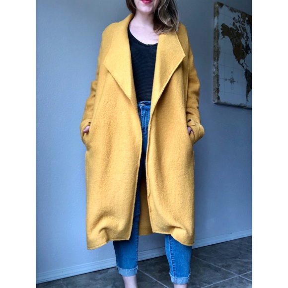 yellow duster coat
